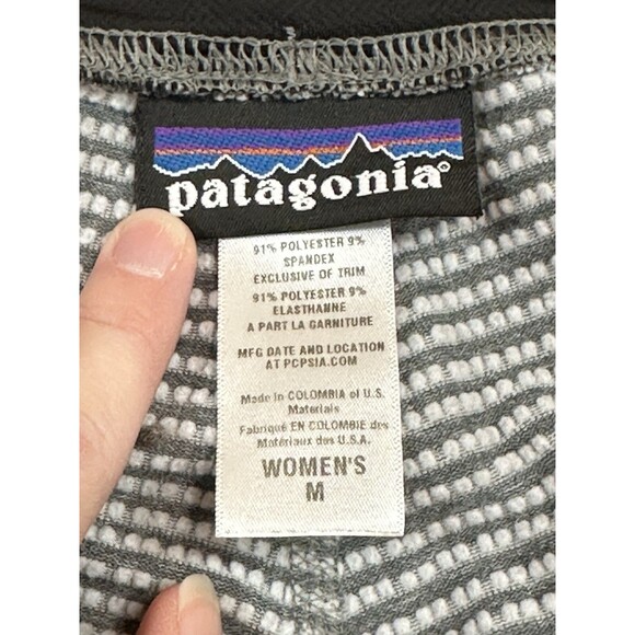 Patagonia Leggings Womens Medium Capilene Baselayer Gray Polartec Power Dry - Picture 11 of 11